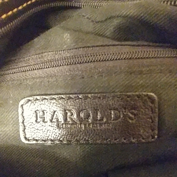 Harold's Black Leather Handbag - Picture 8 of 8